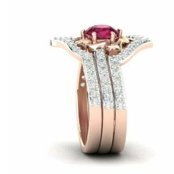 3pcs/Set New Exquisite Flower Rings - Picture 5 of 5